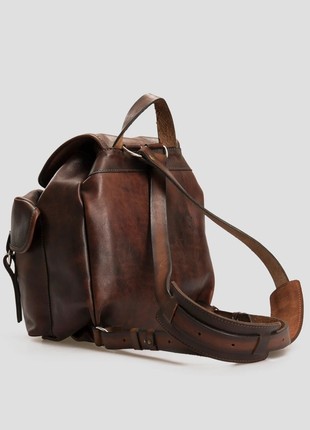 Classic backpack made of ox leather4 photo
