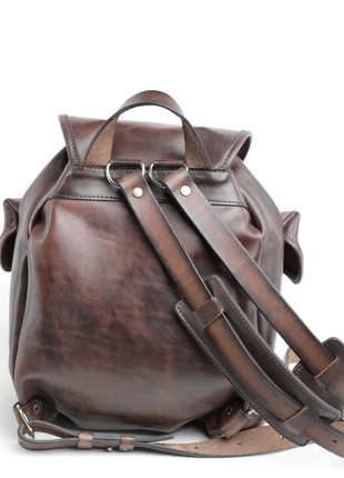 Classic backpack made of ox leather5 photo