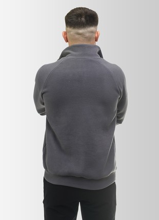 Men's fleece jacket with Trident Synevyr 260 grey4 photo