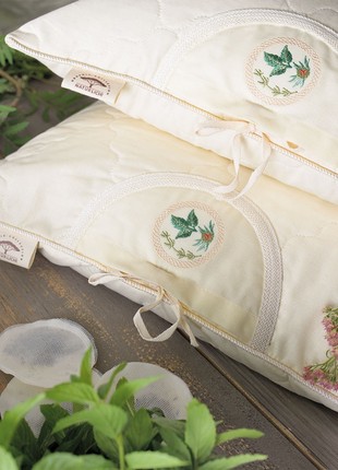 Aromavita Organic Buckwheat Hull Pillow by Ideia - 40x40 cm4 photo