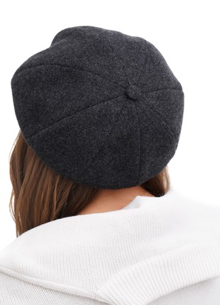 Women's top newsboy hat 8 paperboy cap panel baker boy grey9 photo