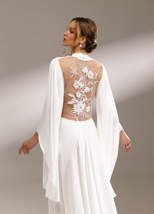 Silk Bridal Robe "Colibri"