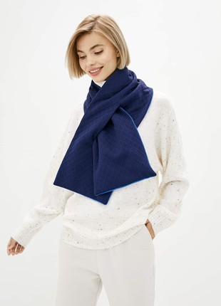 Stylish scarf men double-sided scarf with original clasp, unisex3 photo