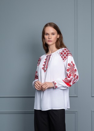 Blouse with embroidery «Tree of the genus origin»1 photo