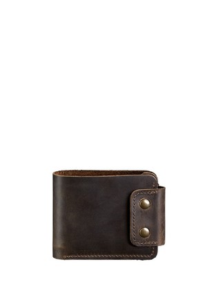 Men's leather wallet Zeus 9.0 dark brown (BN-PM-9-o)1 photo
