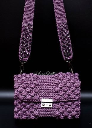 Crochet crossbody bag Bon Bon for women