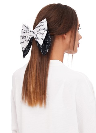 Black and white bow. Collection "With Ukraine in the heart"1 photo