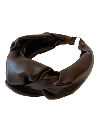 Stylish headband hairband made of eco leather my scarf3 photo
