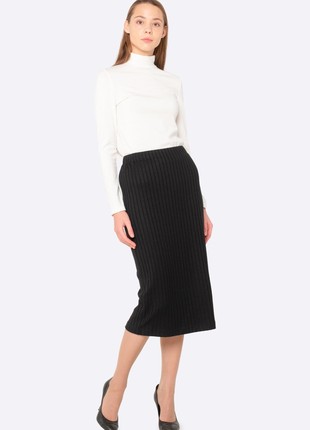 Black knitted skirt 6255