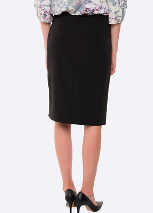 Black skirt with a scent made of costume fabric 62533 photo
