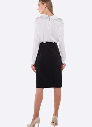 White viscose silk blouse 12817 photo