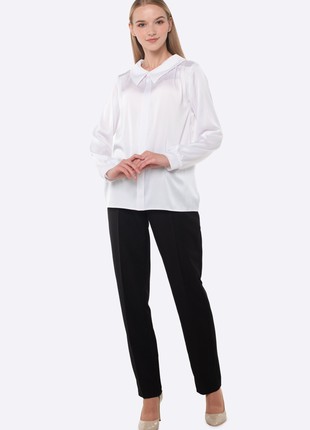 White viscose silk blouse 12814 photo