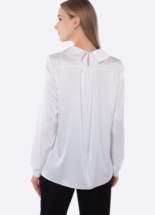 White viscose silk blouse 12812 photo