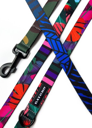Dog collar and leash set Jungle S+8ft (250cm)2 photo