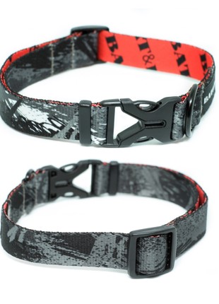 Dog collar and leash set Stone L+6ft (180cm)3 photo