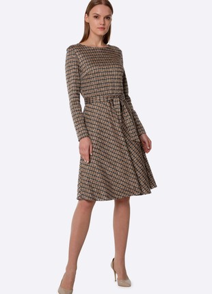 Knitted dress with flared skirt 56863 photo