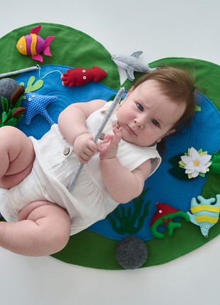 Toddler fish game with fishing pole2 photo