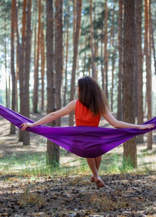 Hammock made from recycled plastic bottles, violet2 photo