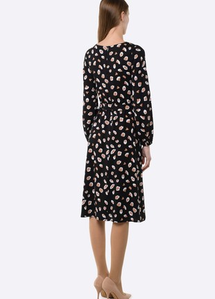 Dress made of natural viscose fabric with an abstract print 56704 photo