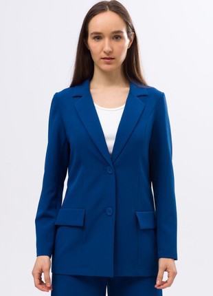 Bright blue unlined jacket 3327c