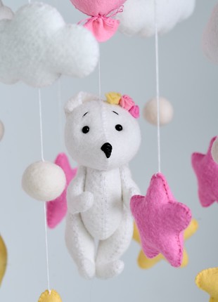 Musical baby mobile with bracket, Baby mobile "Bunny"4 photo