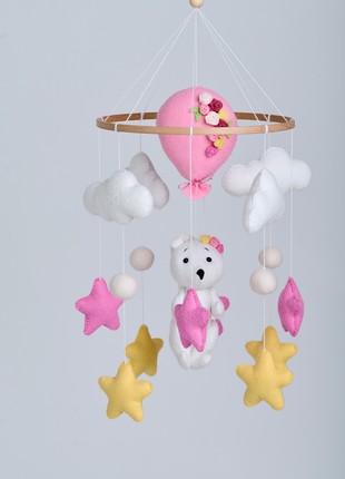 Musical baby mobile with bracket, Baby mobile "Bunny"5 photo