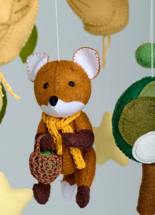 Musical baby mobile with bracket "Fox"10 photo