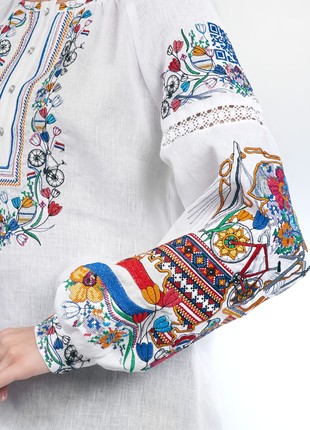 Woman's embroidered blouse white 190-20/092 photo