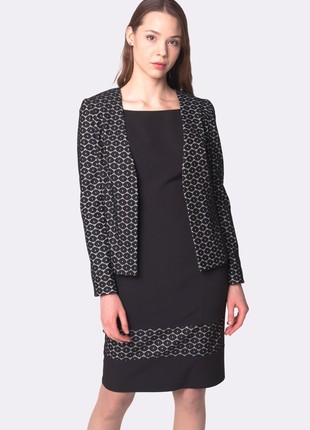 Jacket made of guipure fabric on a knitted basis 3320