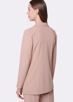 Beige jacket with pockets without lining 33222 photo