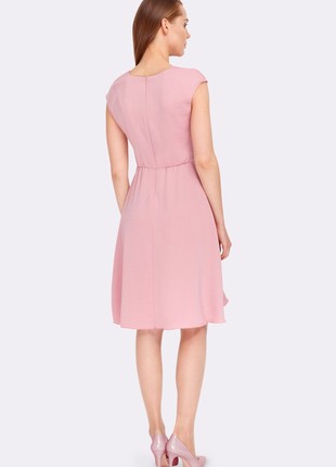 Soft pink dress with asymmetric skirt 5586p2 photo