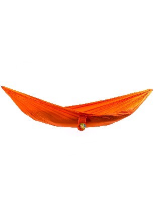 Hammock made of parachute nylon, orange1 photo