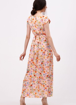Maxi dress with delicate floral motifs 57063 photo