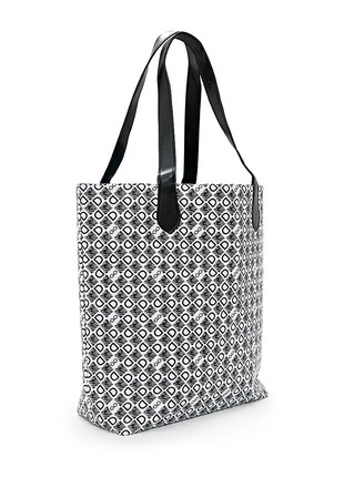 Canvas bag with a double-sided black and white logo DASTI4 photo