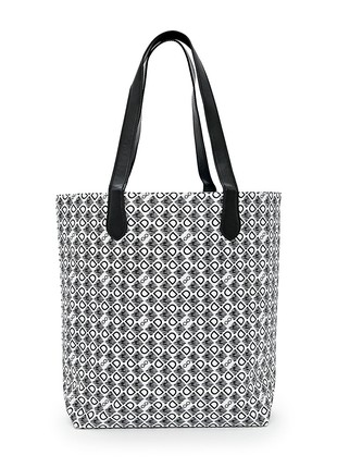 Canvas bag with a double-sided black and white logo DASTI3 photo