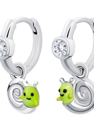 Earrings with pendants WOP the snail4 photo