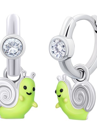 Earrings with pendants WOP the snail3 photo