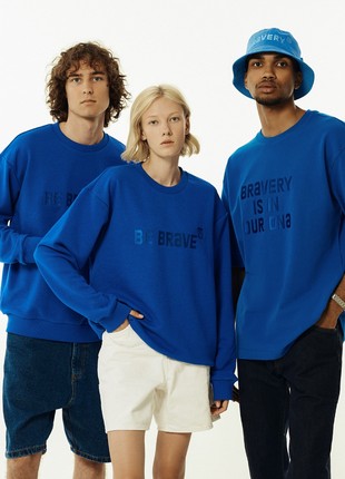 BRAVERY IS IN OUR DNA Blue Sweatshirt3 photo
