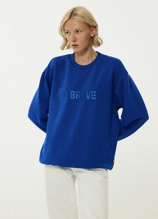 BRAVERY IS IN OUR DNA Blue Sweatshirt1 photo
