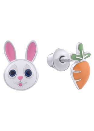 Earrings Bunny with Carrot1 photo