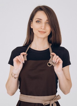 Apron dress vanilla vsetex brown2 photo