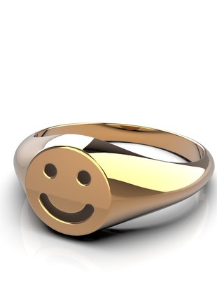 Smile ring with gilding4 photo