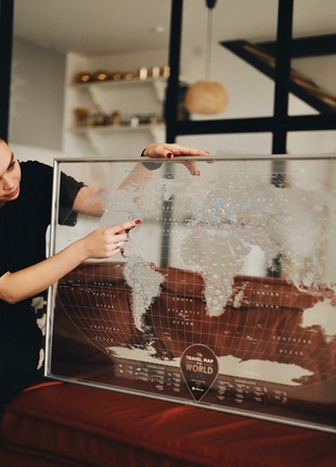 Transparent scratch map Travel Map Air World2 photo