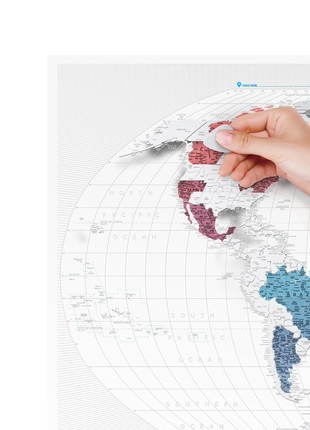 Transparent scratch map Travel Map Air World3 photo