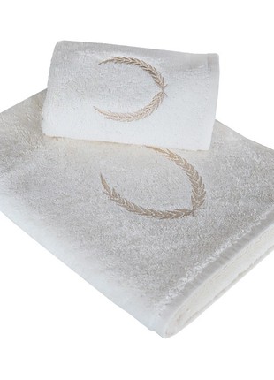 Towel set Crown For Men Cream 2pr.