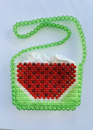 A bag of watermelon beads fruit a cool outfit for the summer cute tote bag aesthetic ita bag crossbody best friend gift personalized gift2 photo