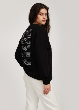 Black unisex sweatshirt by Must Have