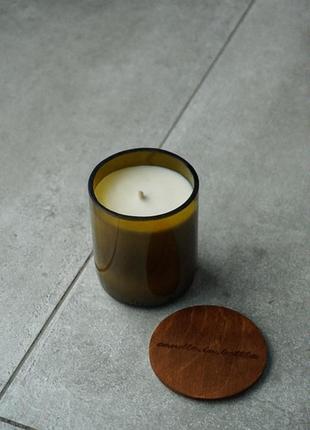 Candle in the wine bottle, aroma №43 photo