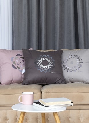 Deco Throw Pillow ENERGY with Embroidery 50x50 cm3 photo