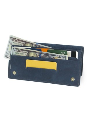 Leather wallet DNK Leather blue B 30-53 photo